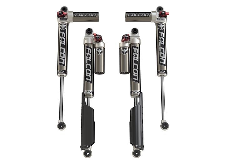 JLU 4-DOOR FALCON SP2 3.3 FAST ADJUST PIGGYBACK SHOCKS(2-4.5IN LIFT)-ALL 4