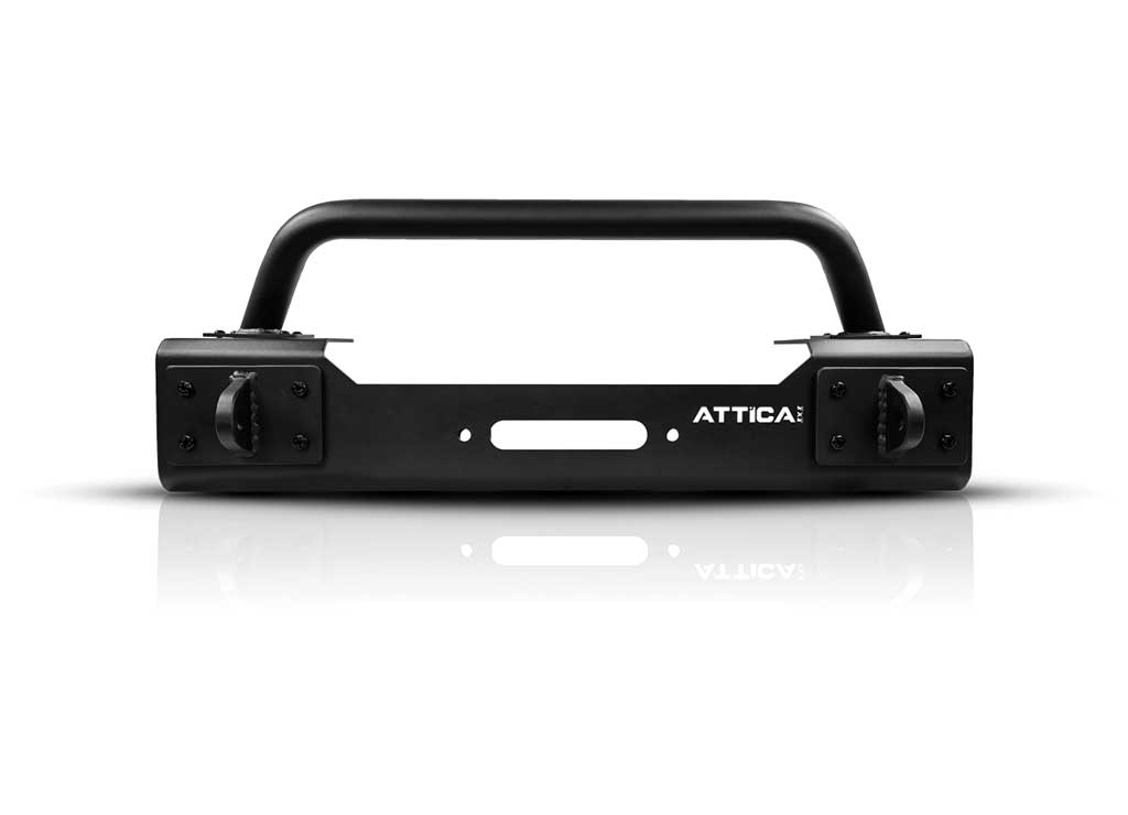 18-24 WRANGLER/20-24 GLADIATOR APEX SERIES STUBBY FRONT BUMPER-BLACK-POWDER COATED-STEEL