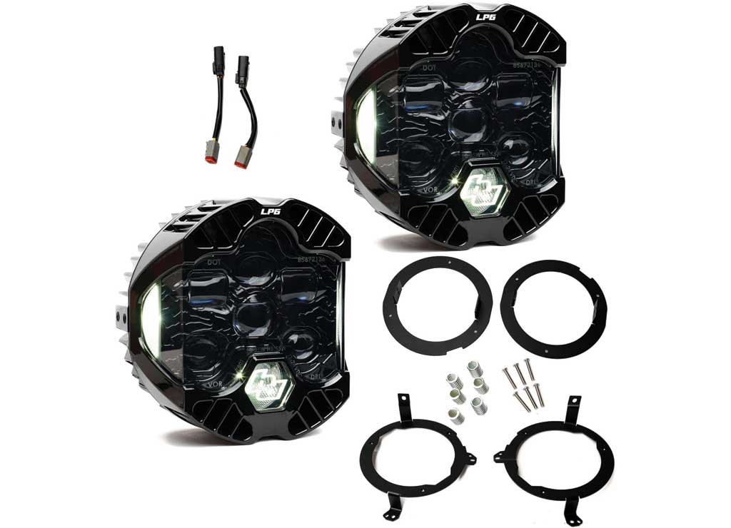 19-C WRANGLER/20-C GLADIATOR DOT LP6 HEADLIGHT KIT CLEAR DRL