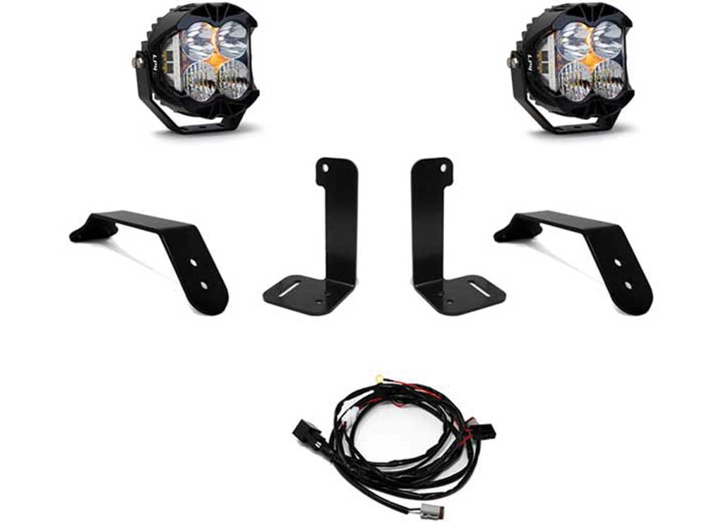 LP4 PRO BUMPER KIT-20-C JT/18-C WRANGLER JL;W/OE STEEL BUMPER(DRIVING/COMBO;CLR;