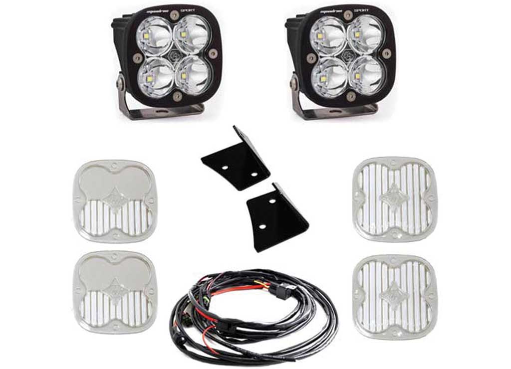 07-18 WRANGLER SQUADRON SPORT A-PILLAR KIT SPOT/CLEAR