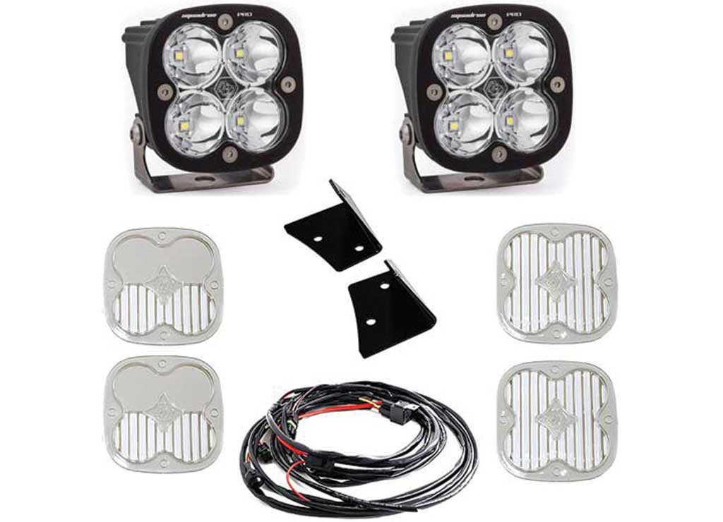 07-18 WRANGLER SQUADRON PRO A-PILLAR KIT SPOT/CLEAR
