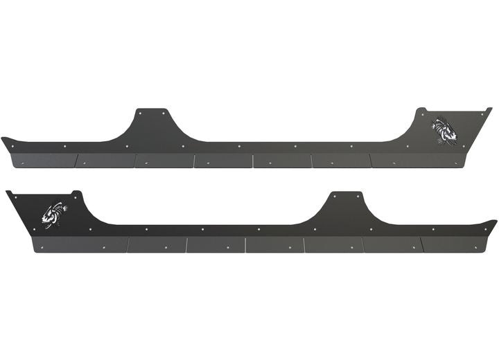 2007-2018 WRANGLER FISHBONE JK SCALE ARMOR (4 DOOR) BLACK POWDER COATED