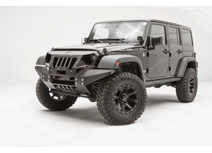 07-18 WRANGLER FRONT FULL WIDTH GRUMPER MATTE BLACK