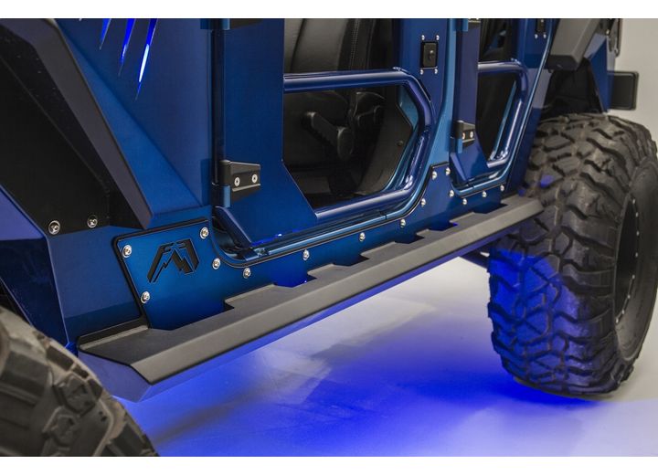 07-18 JEEP JK UNLIMITED 4 DOOR LIGHT ROCK SIDERS BARE STEEL