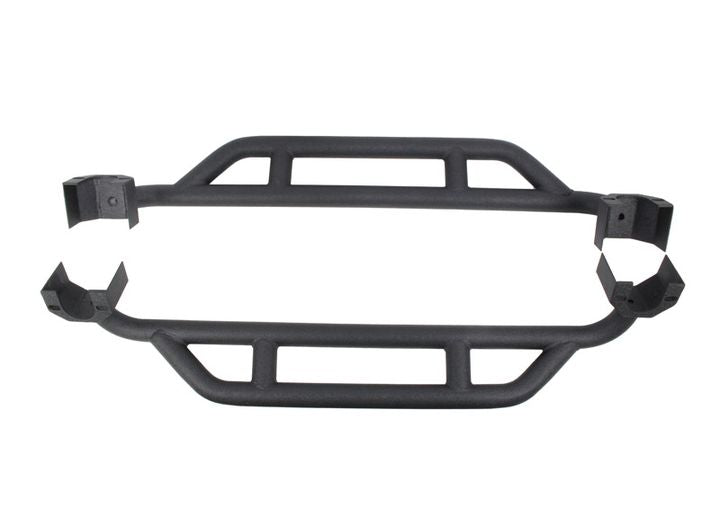 07-16 JK ROCK SLIDER WITH 2 TUBES STEEL TEXTURED BLACK POWDER COAT 2 DOOR