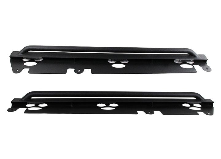 JK RUBICON ROCK SLIDER W/2 TUBES STEEL TEXTURED BLACK POWDER COAT JK 07-17 4 DR