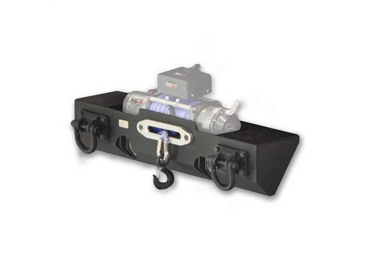BUMPER BASE XHD FRONT WINCH MOUNT TEXTURED BLACK JK 07-16 WRANGLER