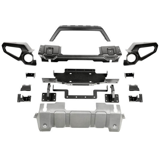 Rugged Ridge Venator Front Bumper with Overrider and Winch Tray for Jeep Wrangler JL (2018-2020)