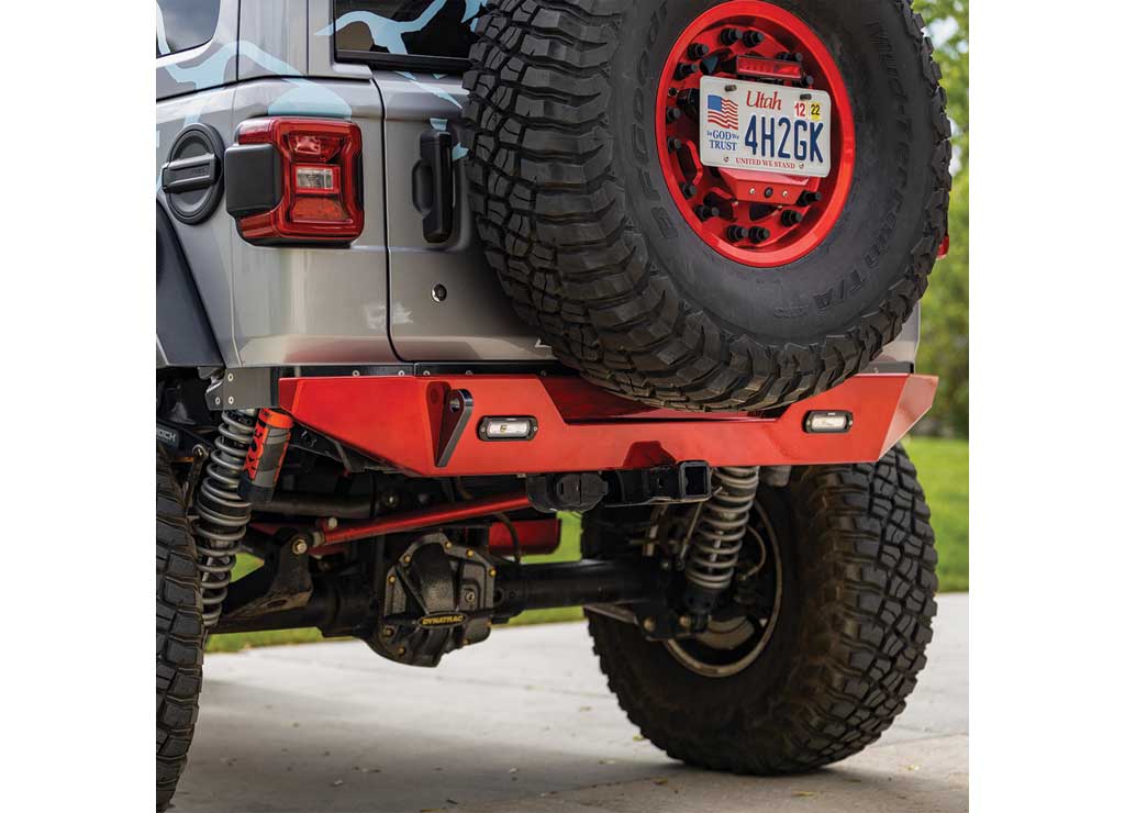 18-C WRANGLER KRAWLER LITE BOLT ON REAR BUMPER RAW