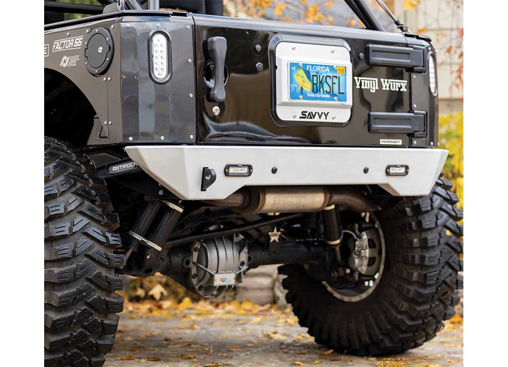 07-C WRANGLER KRAWLER LITE HIGH CLEARANCE REAR BUMPER RAW