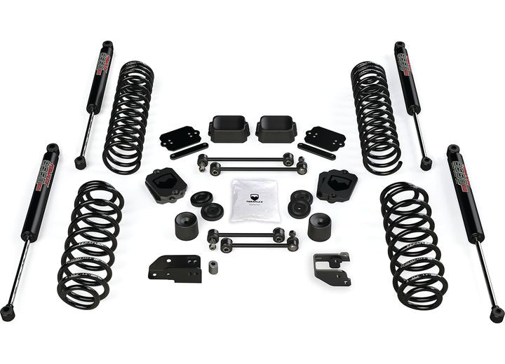 JL 4DR: 3.5" COIL SPRING BASE LIFT KIT & 9550 VSS TWIN-TUBE SHOCKS