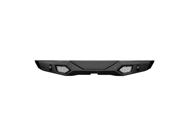 18-C WRANGLER JL TYGER FURY REAR BUMPER W/D-RING MOUNTS TXT BLACK