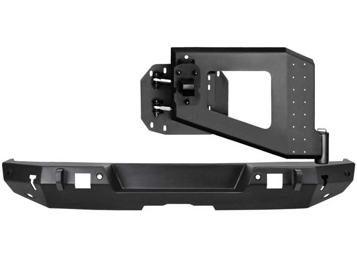 20-23 WRANGLER JL WJ2 REAR BUMPER W/SENSORS W/SENSORS TEXTURED BLACK