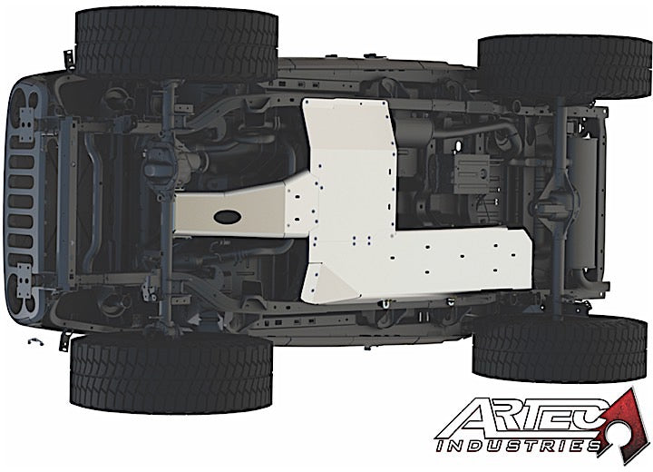 JK UNDER ARMOR - FOUR DOOR BELLYPAN KIT MODEL YEAR: 12-18