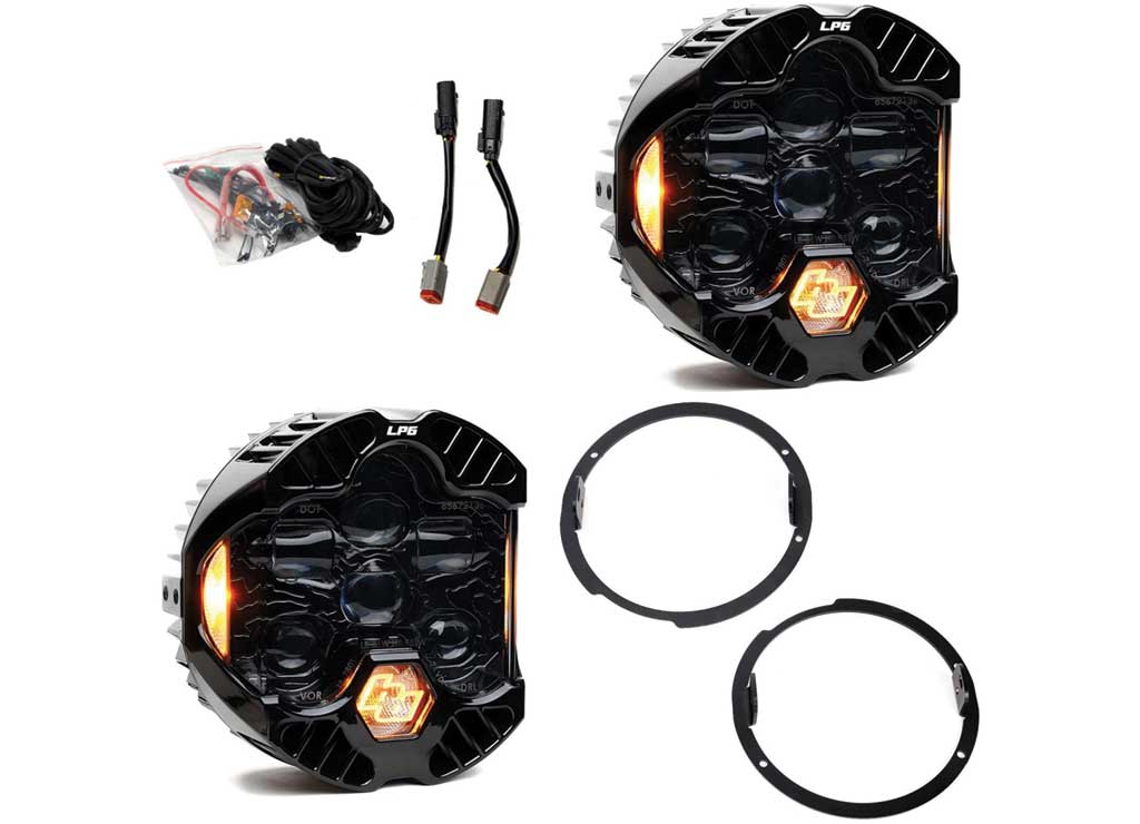 07-18 WRANGLER DOT LP6 HEADLIGHT KIT AMBER DRL