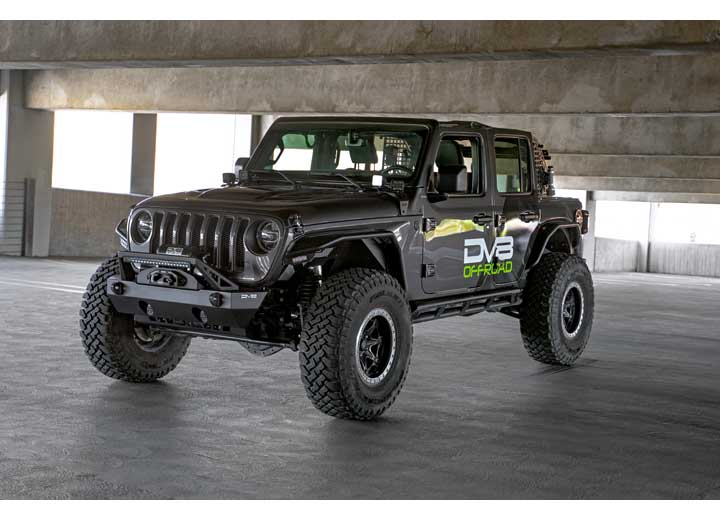 18-C WRANGLER/GLADIATOR FS-25 STUBBY FRONT BUMPER W/ PLATED BULL BAR