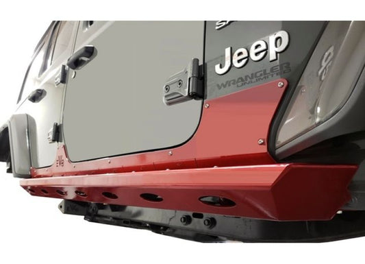 EVO MFG JLU BOMBER ROCKERS WITH SKINS, 4 DOOR, BARE STEEL