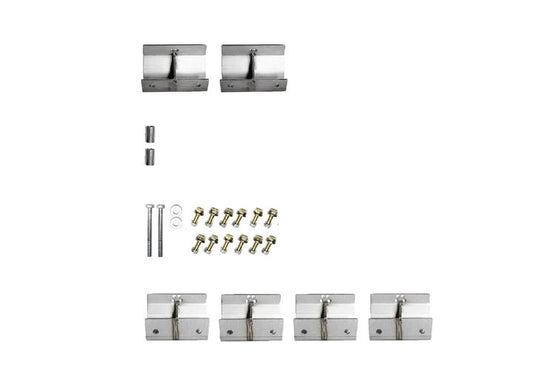 EVO MFG JLU BOMBER/ROCKER STEP PINCH SEAM BRACKET KIT, 4 DOOR