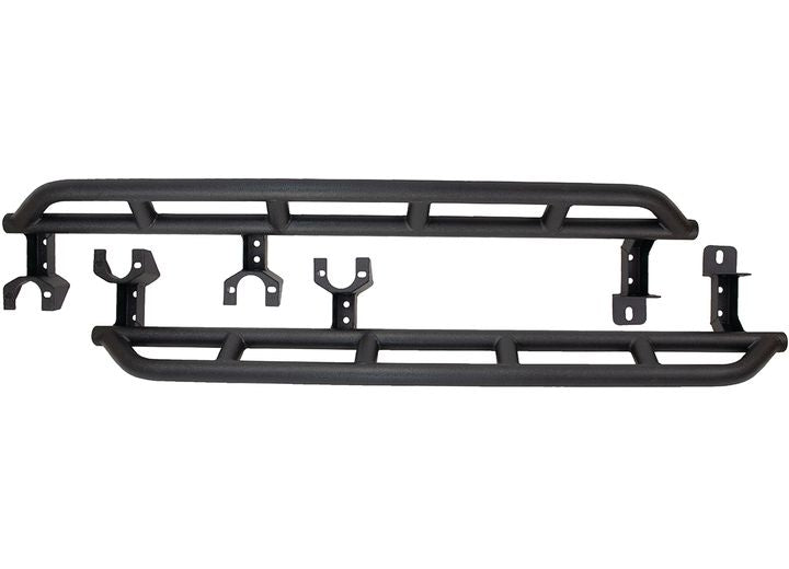 2018-19 WRANGLER JL ROCKER GUARD (4 DOOR) BLACK POWDER COAT