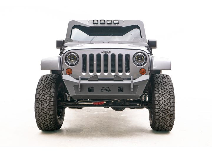 07-18 WRANGLER STUBBY BUMPER WITH NO GUARD MATTE BLACK
