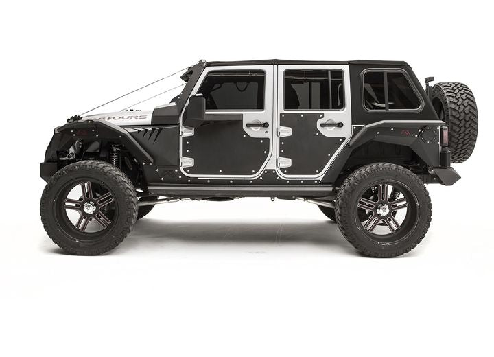 07-18 JEEP JK UNLIMITED REAR DOOR SKIN MATTE BLACK