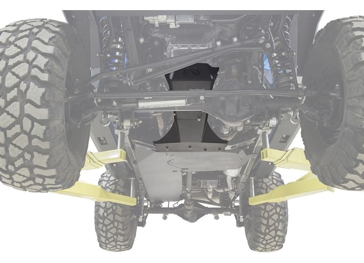 07-18 JEEP JK UNLIMITED TRANSMISSION & OIL PAN SKIDPLATE MATTE BLACK