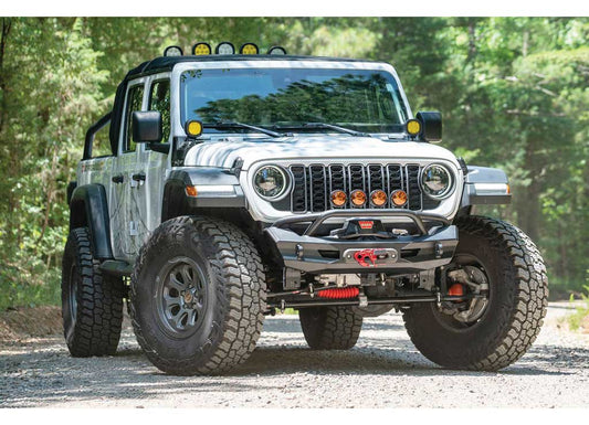 18-C WRANGLER JL/JT PREMIUM FRONT GHOST STUBBY BUMPER W/PRE-RUNNER GUARD MATTE