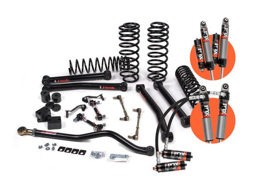 JKS J-Konnect 3.5" Lift Kit w/ FOX 2.5 Performance Elite Series Shocks — Jeep Wrangler JL 4-Door Diesel (2020-2024)