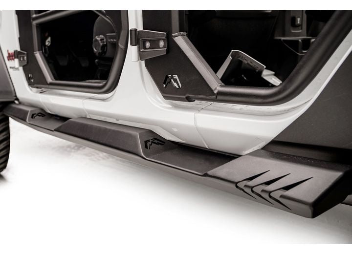 18-C JEEP JL 4 DOOR LIGHTWEIGHT ROCK SLIDERS BARE STEEL