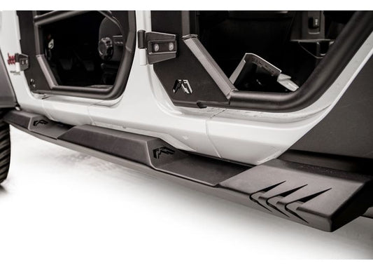 18-C JEEP JL 4 DOOR LIGHTWEIGHT ROCK SLIDERS BARE STEEL