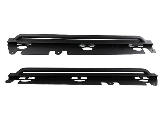 JK RUBICON ROCK SLIDER W/2 TUBES STEEL TEXTURED BLACK POWDER COAT JK 07-17 4 DR
