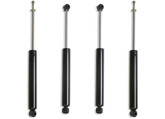 07-18 WRANGLER 2/4WD FRONT/REAR STEEL TWIN TUBE 3IN LIFT MAX TRAC SHOCK(4PC)S-Black