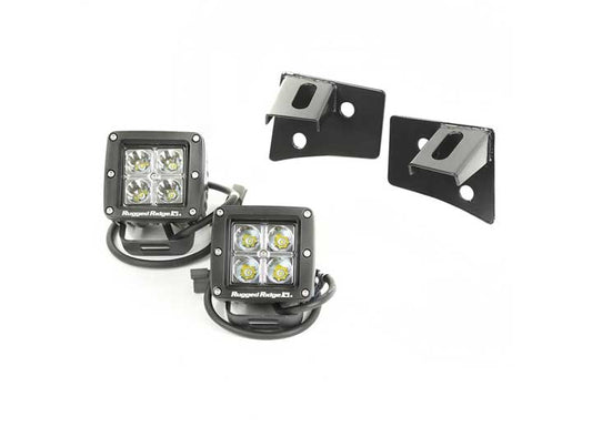 07-16 WRANGLER WINDSHIELD BRACKET LED LIGHT KIT,SQUARE