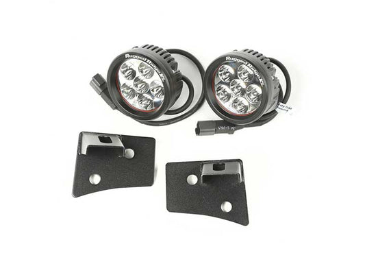 WINDSHIELD BRKT LED KIT, TEXT. BLK, RD., 07-15 JK