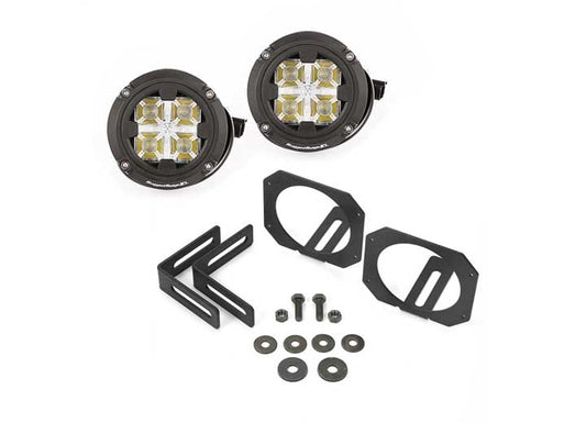 LED LIGHT & MOUNT KIT, DUAL ROUND, 07-18 JK