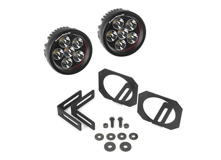 07-15 JEEP WRANGLER LED LIGHT & MOUNT KIT CIRCLE