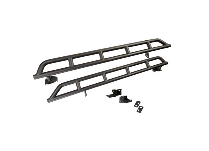 RRC ROCKER GUARD KIT; 18-18 JEEP WRANGLER JLU, 4 DOOR