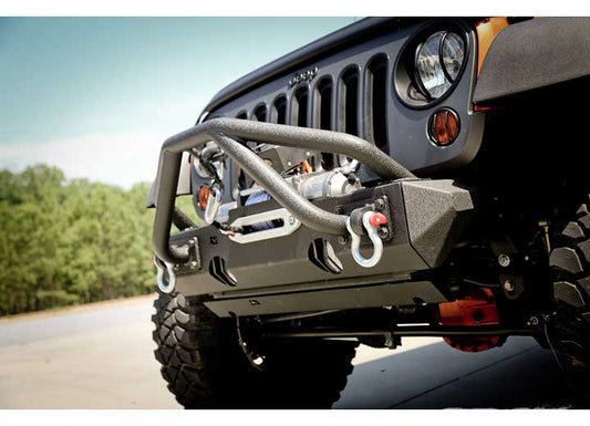 76-16 WRANGLER, DOUBLE X STRIKER BAR, BLACK- FITS XHD BUMPERS