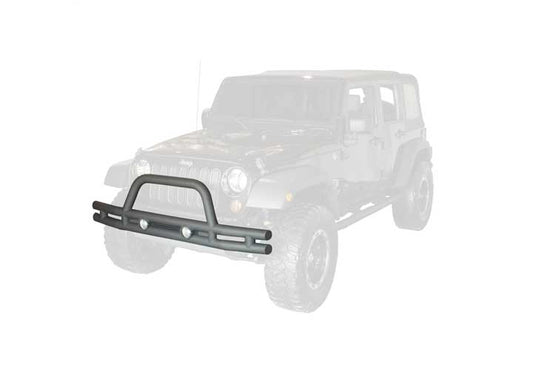 TUBE BUMPER FRONT TEXTURED BLACK JK 07-16 WRANGLER