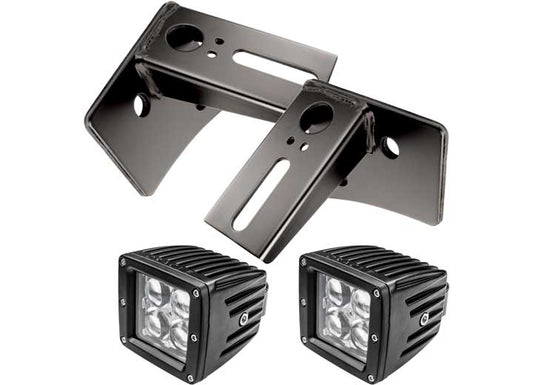 ORACLE JEEP JK LOWER WINDSHIELD MOUNT BRACKETS + LIGHTS COMBO