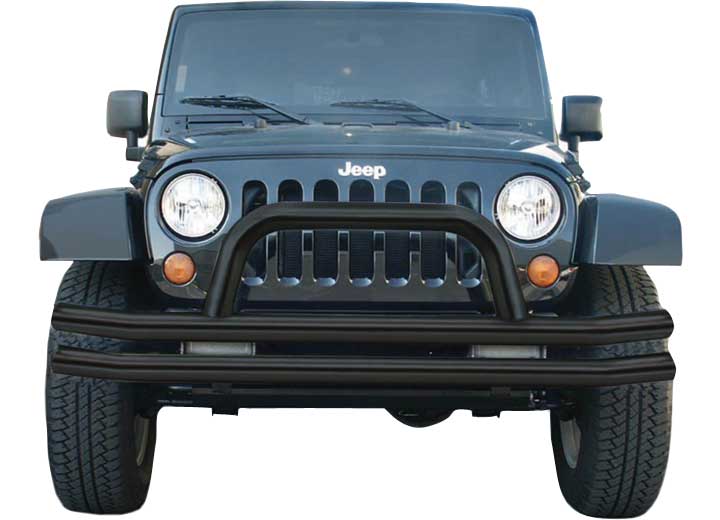 07-25 JEEP WRANGLER JK/JL/20-C GLADIATOR DOUBLE TUBE BUMPER TEXTURED BLACK