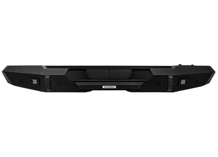 18-C WRANGLER JLU REAR BUMPER INCLFACTORY HITCHES BLACK TRAILLINE REAR STRAIGHT BUMPER
