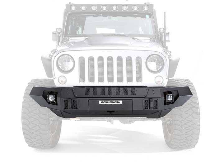 07-C TRAILLINE FRONT STRAIGHT BUMPER BLACK POWDERCOAT FINISH