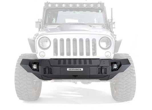 07-C TRAILLINE FRONT STRAIGHT BUMPER BLACK POWDERCOAT FINISH