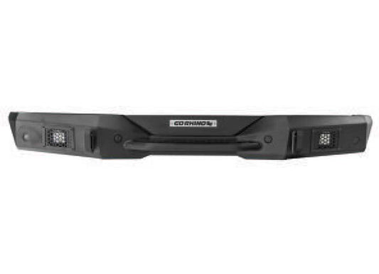 21-C WRANGER JL/JLU ROCKLINE REAR FULL WIDTH BUMPER TEXTURED BLACK