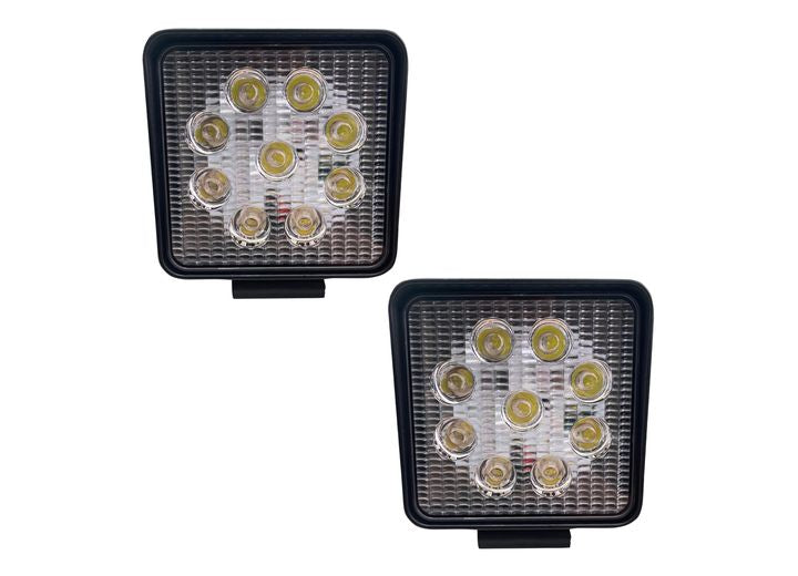 4IN SQUARE LED WORK SPOT LIGHT 27W/1,755LM (PAIR)