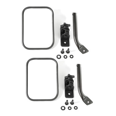 Rugged Ridge Stubby Trail Mirrors for Jeep Wrangler JK (2007-2018) and TJ