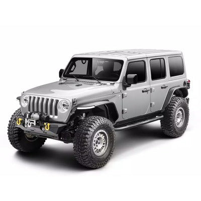 Rugged Ridge Metal Max Flat Front Fender Flares for Jeep Wrangler JL (2018-2024)