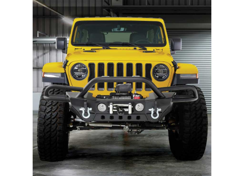 18-C WRANGLER JL; 20-C GLADIATOR SRC GEN 2 FRONT BUMPER W/SOLID D-RING & JACK POINT MOUNT